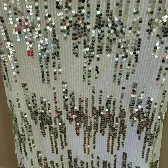 Sequin Tee Shirt Mini Dress Versatile Size Small Shift Dress Party  MINT - Picture 7 of 14